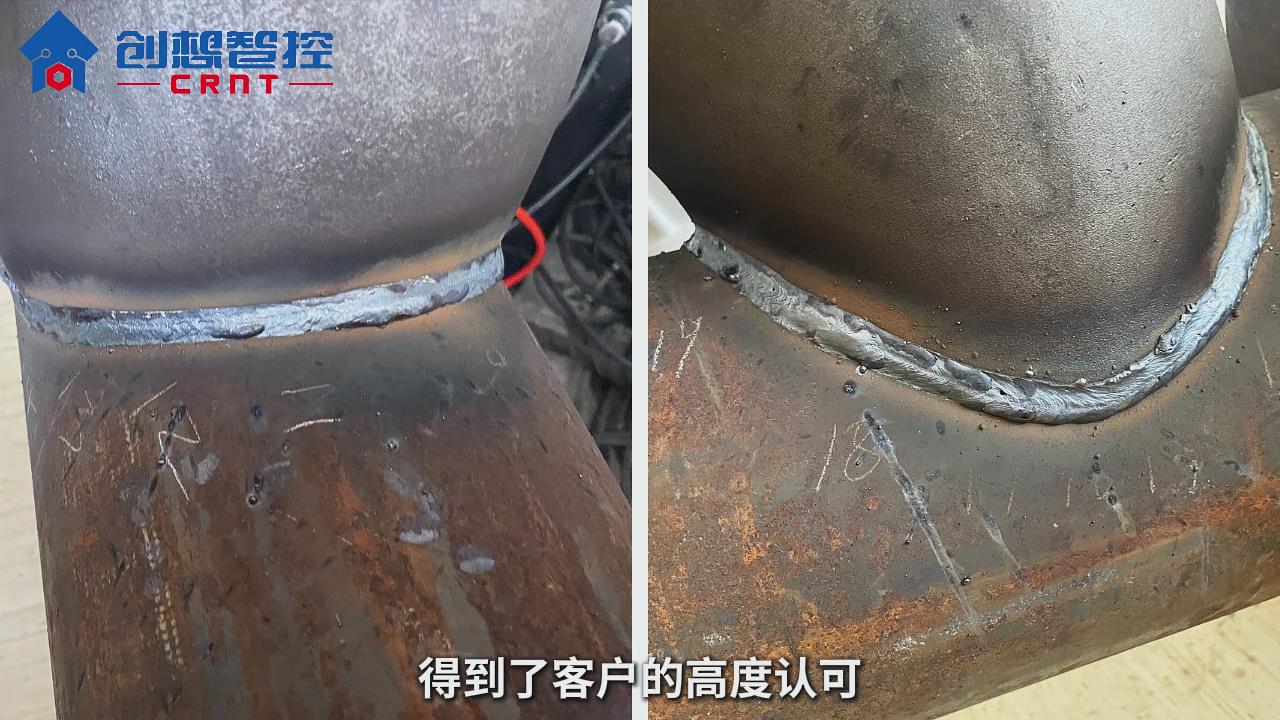 創(chuàng)想激光焊縫跟蹤器適配昌泓機器人實現智能焊接的案例